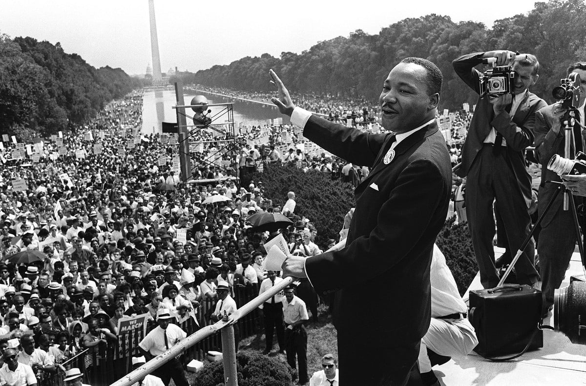 Washington, έξω από το μνημείο του Lincoln, 28/09/63, AFP, Getty Images