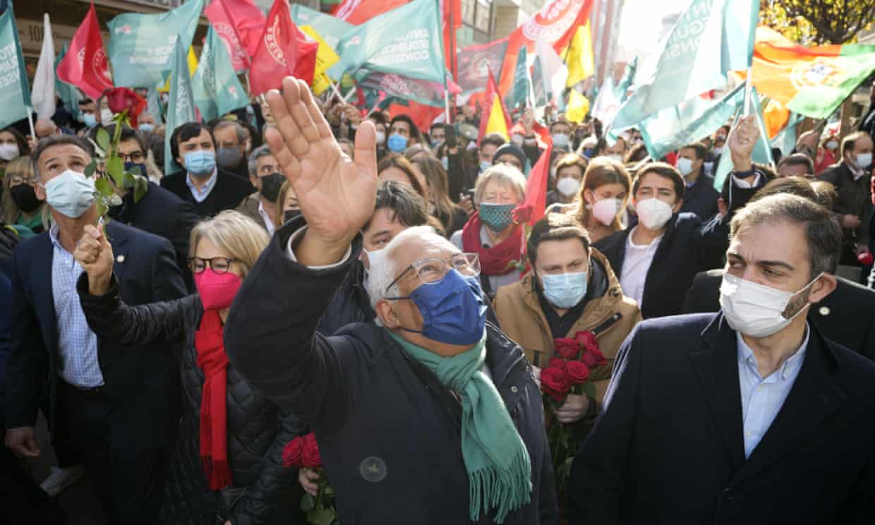 προεκλογική εκστρατεία A. Costa στη Λισαβόνα / Armando Franca, AP, theguardian.com