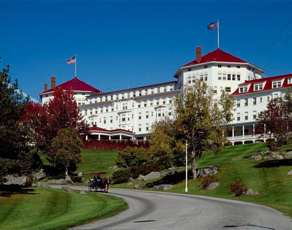 Mount Washington Hotel, Bretton Woods / Carol M. Highsmith, Buyenlarge, Getty Images, forbes.com 