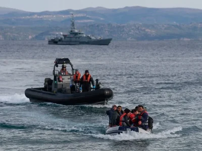 ανοιχτά της Λέσβου τον Φεβρουάριο του 2020 / Aris Messinis, AFP, Getty Images