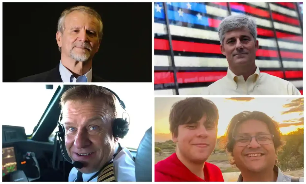 από αριστερά προς τα δεξιά: Paul-Henri Nargeolet, Stockton Rush, Shahzada και Suleman Dawood, Hamish Harding / Reuters, Getty, Dawood Foundation, theguardian.com 