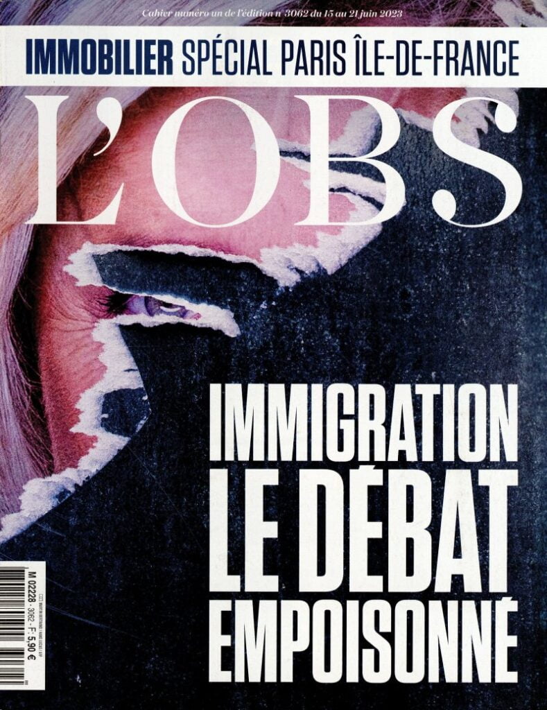εξώφυλλο του Nouvel Observateur (15-21/06) με τίτλο: ‘Μετανάστευση: η δηλητηριασμένη συζήτηση’ 