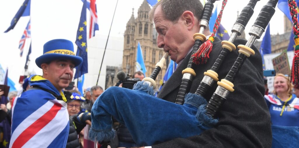 σε διαδήλωση κατά του Brexit 