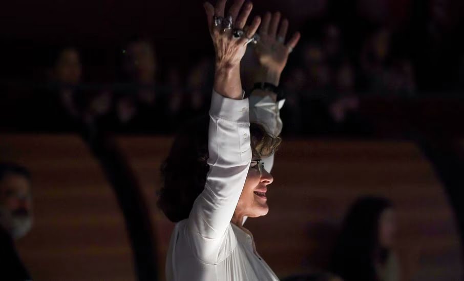 η Fanny Ardant στη γενική πρόβα, 10-05-19 / AFP, Aris Messinis