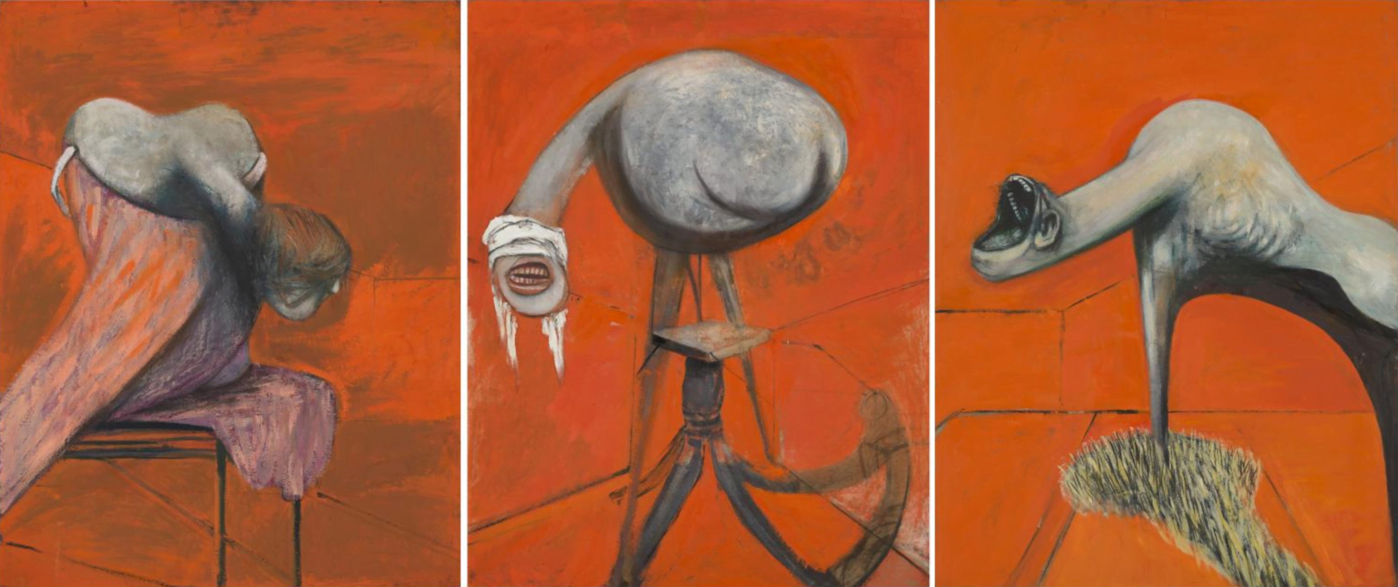 ‘Three Studies for Figures at the Base of a Crucifixion’, 1944