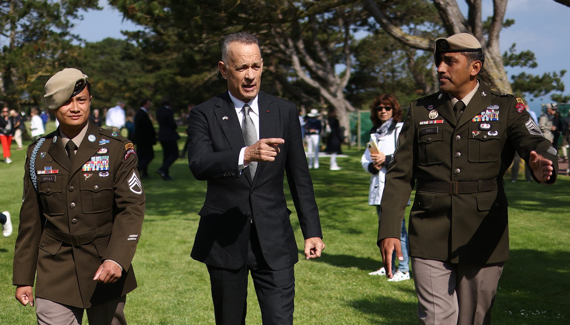 o Tom Hanks στο αμερικανικό κοιμητήριο, Colleville-sur-Mer / Tom Nicholson, Shutterstock
