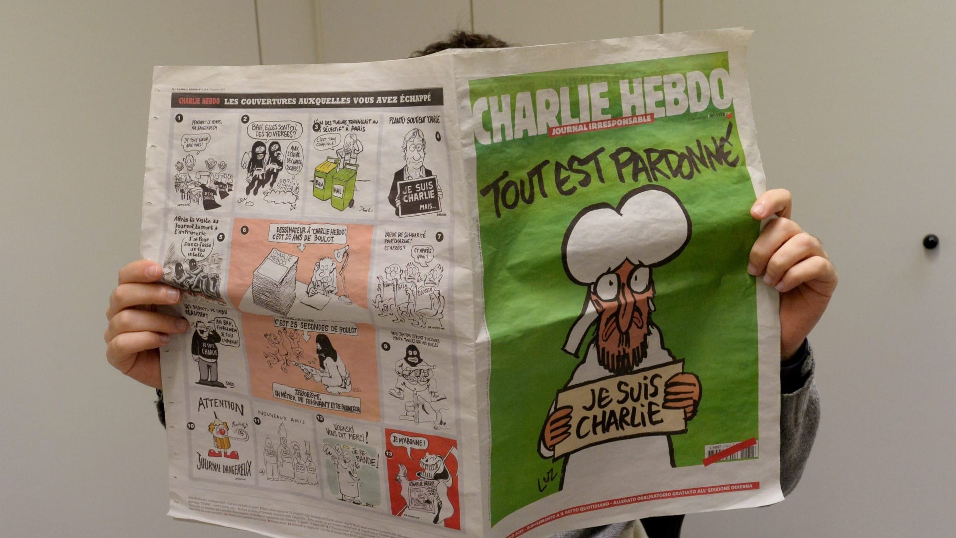 ‘Όλα έχουν συγχωρεθεί’ > το εξώφυλλο του Charlie Hebdo μετά την επίθεση