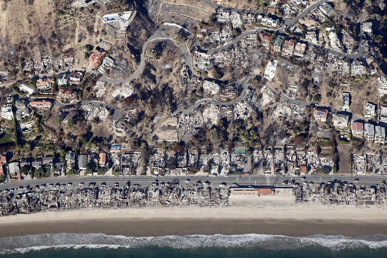 φωτιά Palisades, Malibu (13.01) / Getty Images, cbsnews.com